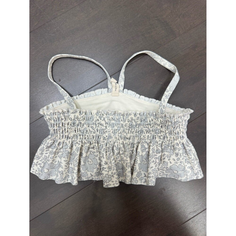 Quincy Mae Ruffled Bikini Top Ditsy Floral